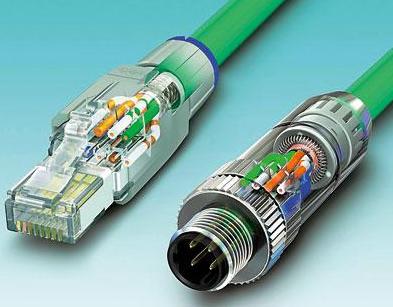 圖3 按入電纜芯、剪斷，且蓋好防護(hù)蓋：無論是RJ45還是M12連接器，它們都能夠?qū)崿F(xiàn)快速且可靠的安裝