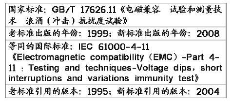 電壓暫降、短時中斷和電壓變化抗擾度試驗