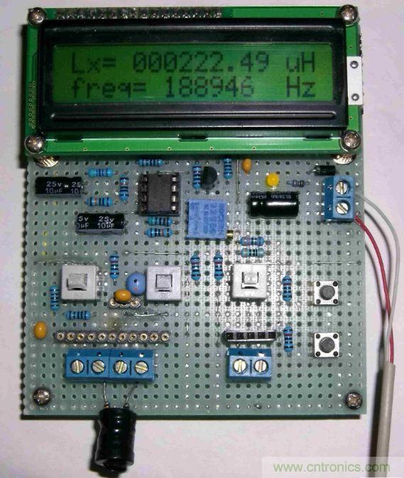 DIY集電容、電感和頻率為一體的測(cè)量?jī)x器