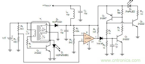 神級反激式開關(guān)電源，在1.1V電壓下點亮了HBLED燈！