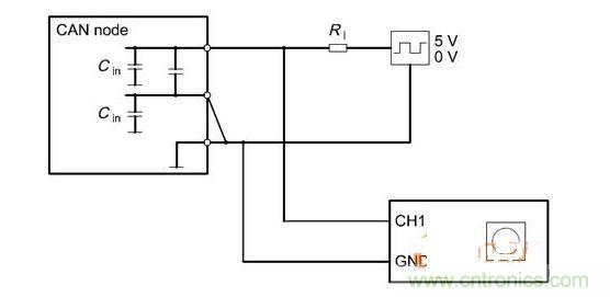  Cdiff測(cè)試原理（CANnode輸出線從上往下為CANH、CANL、GND）