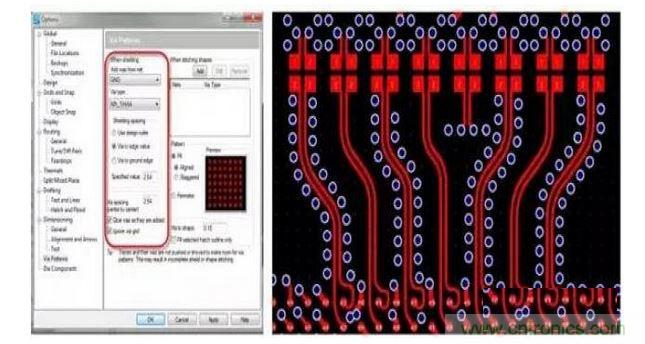 PCB 設(shè)計工具如果能夠控制共面波導(dǎo)和波導(dǎo)過孔的創(chuàng)建，將有助于顯著減少設(shè)計錯誤和縮短設(shè)計時間。