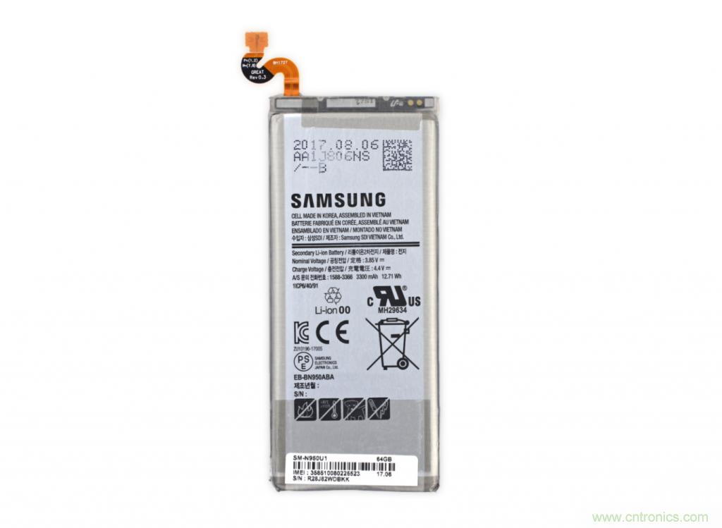 三星Note 8拆解，模塊化+分離式設(shè)計成趨勢？