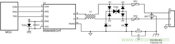 RS-485保護(hù)電路結(jié)電容對信號(hào)質(zhì)量的影響