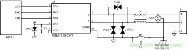 RS-485保護(hù)電路結(jié)電容對信號(hào)質(zhì)量的影響