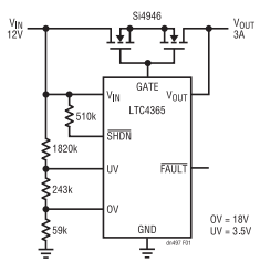 為敏感電路提供過壓及電源反接保護！