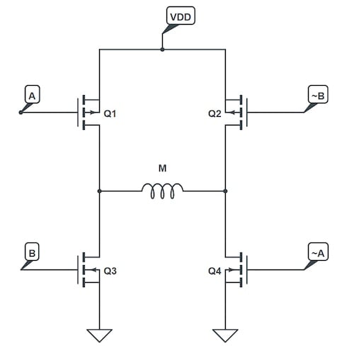 使用互補(bǔ)PWM、擊穿和死區(qū)時(shí)間的 H 橋直流電機(jī)控制